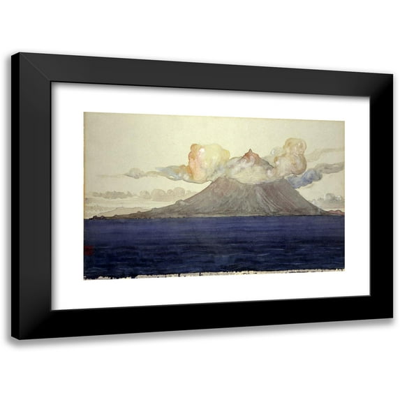 Cass Gilbert 18x13 Black Modern Framed Museum Art Print Titled - Mt. Pico, Azores Islands (1905)
