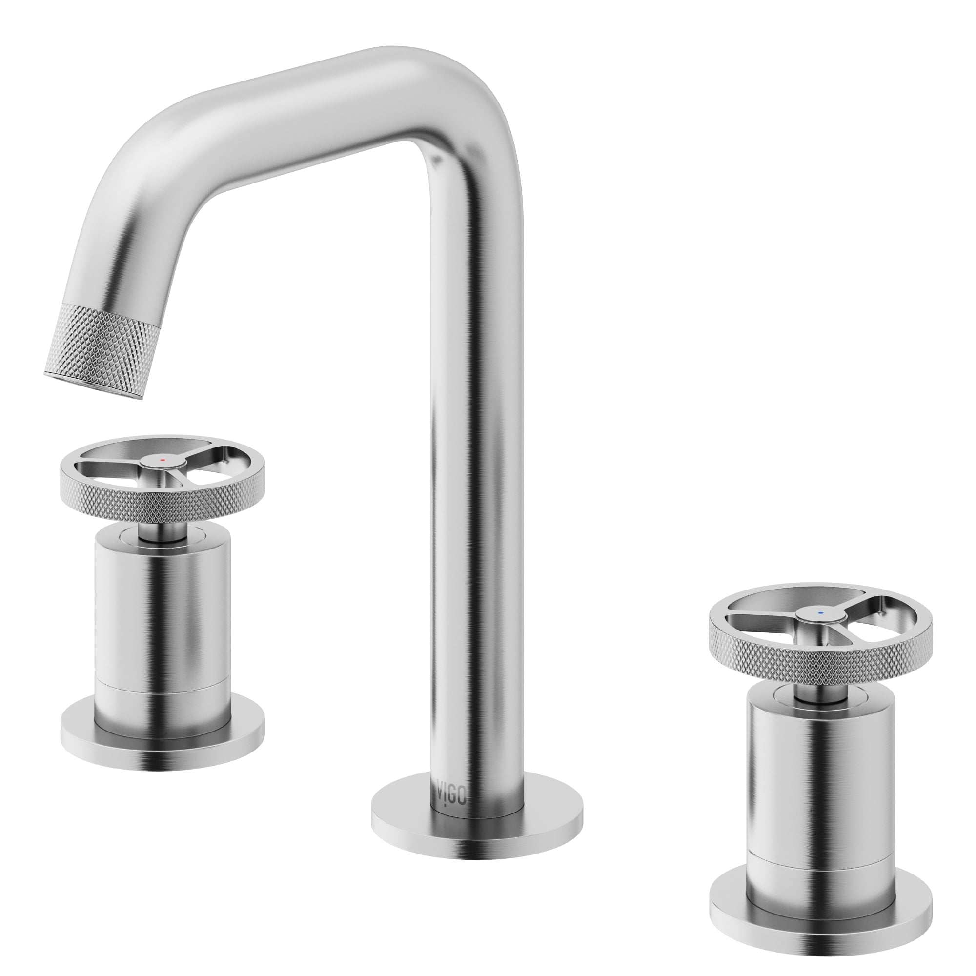 Cass Brushed Nickel Two-Handle Widespread Bathroom Faucet