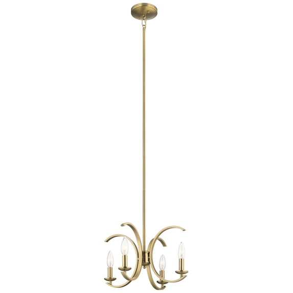 Cassadee 16" Wide Natural Brass Pendant Light by Kichler