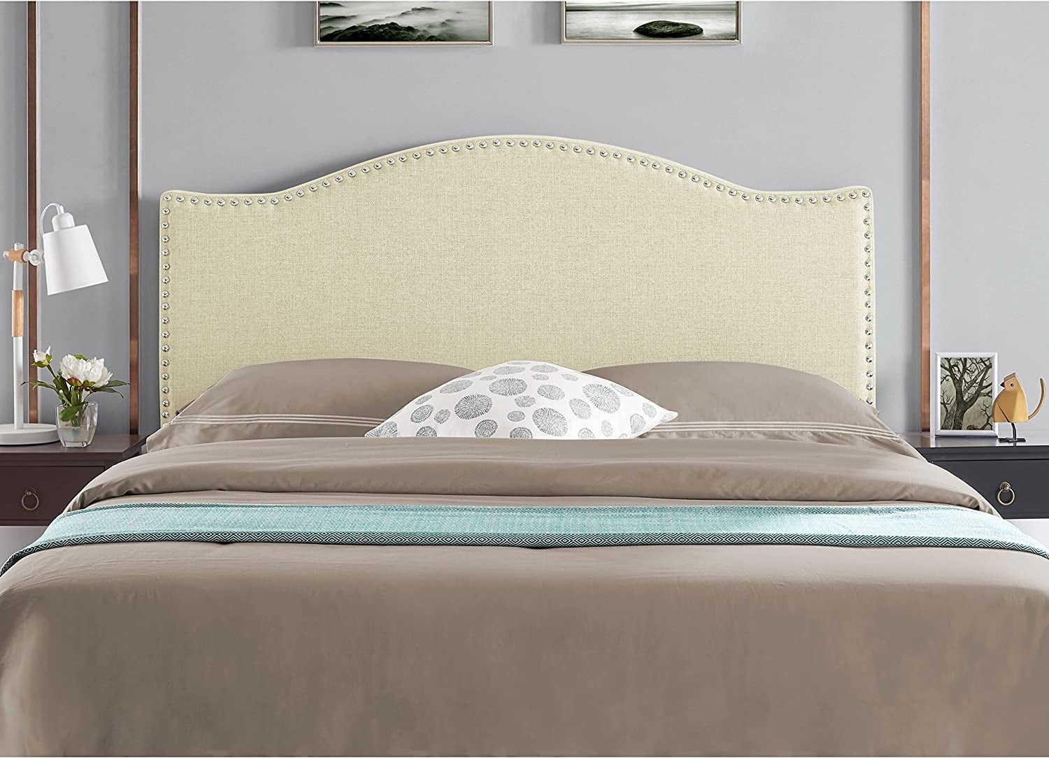 Cassandra Headboards for Full Size Bed Upholstered Button Tufted Bed