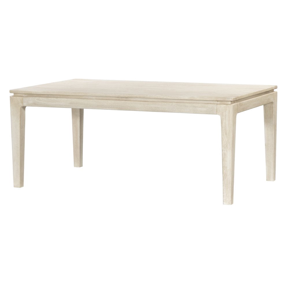 Cassandra Small Rectangular Dining Table in Modern Stone Natural Solid ...
