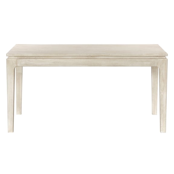 Cassandra Small Rectangular Dining Table in Modern Stone Natural Solid Wood