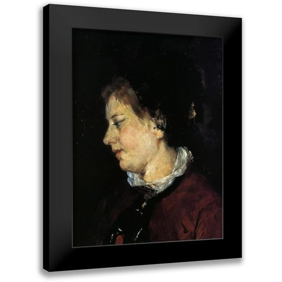 Cassatt, Mary 11x14 Black Modern Framed Museum Art Print Titled - Portrait Of Madame Sisley 1873