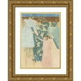 thumbnail image 1 of Cassatt, Mary 11x14 Gold Ornate Wood Framed with Double Matting Museum Art Print Titled - Gathering Fruit, 1 of 4