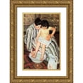 thumbnail image 1 of Cassatt, Mary 13x18 Gold Ornate Wood Framed with Double Matting Museum Art Print Titled - The Bath 1892, 1 of 4
