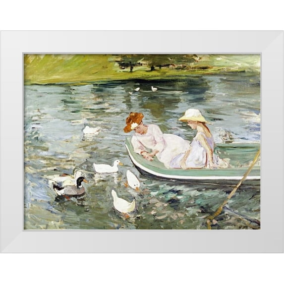 Cassatt, Mary 14x11 White Modern Wood Framed Museum Art Print Titled - Summertime