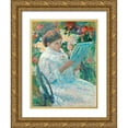 thumbnail image 1 of Cassatt, Mary 15x18 Gold Ornate Wood Framed with Double Matting Museum Art Print Titled - On a Balcony, 1 of 4