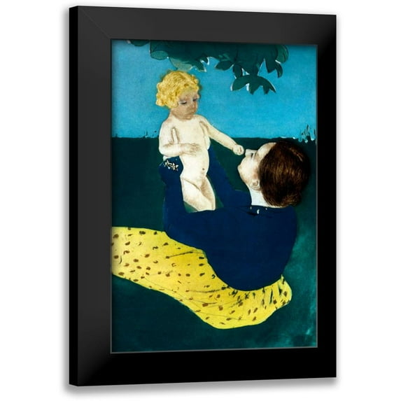 Cassatt, Mary 17x24 Black Modern Framed Museum Art Print Titled - Under the Horse Chestnut Tree