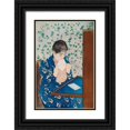 thumbnail image 1 of Cassatt, Mary 17x24 Black Ornate Wood Framed with Double Matting Museum Art Print Titled - The Letter, 1 of 4