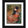 thumbnail image 1 of Cassatt, Mary 19x24 Black Ornate Wood Framed with Double Matting Museum Art Print Titled - Autumn, portrait of Lydia Cassatt, 1 of 4