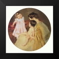thumbnail image 1 of Cassatt, Mary 20x20 Black Modern Framed Museum Art Print Titled - Mother And Two Children Mural For Capitol Bldg PA 1905, 1 of 4