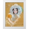 thumbnail image 1 of Cassatt, Mary 25x32 White Modern Wood Framed Museum Art Print Titled - Buste de fillette, 1 of 4