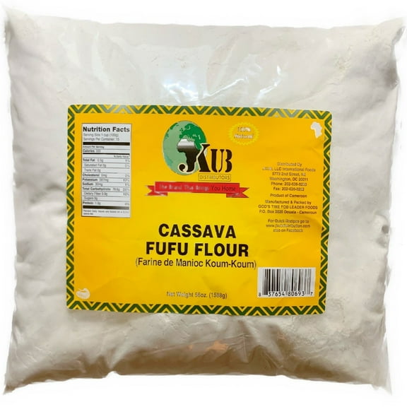 Cassava Fufu (Kumkum) - Premium African Staple for Traditional Dishes