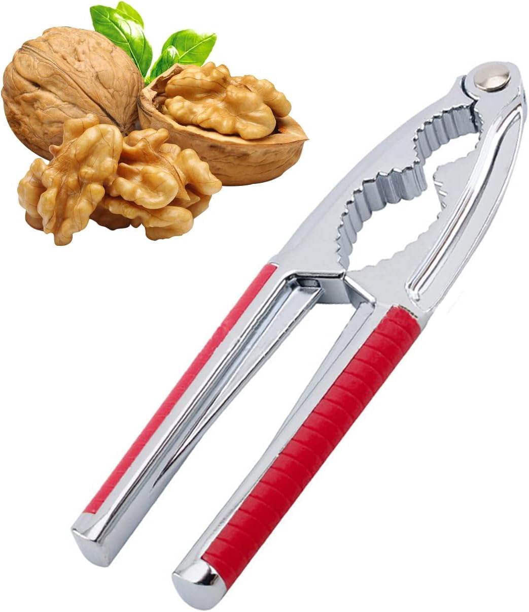 Lot De 2 Casse-noix En Métal - Pince à Noix, Amandes, Noisettes - Alliage D'aluminium, Poignée ABS Antidérapante Verte - Pour Cuisine, Pâtisserie, Crustacés