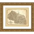 thumbnail image 1 of Cassell 14x12 Gold Ornate Wood Framed with Double Matting Museum Art Print Titled - Buckingham County Virginia - Cassell 1863, 1 of 4