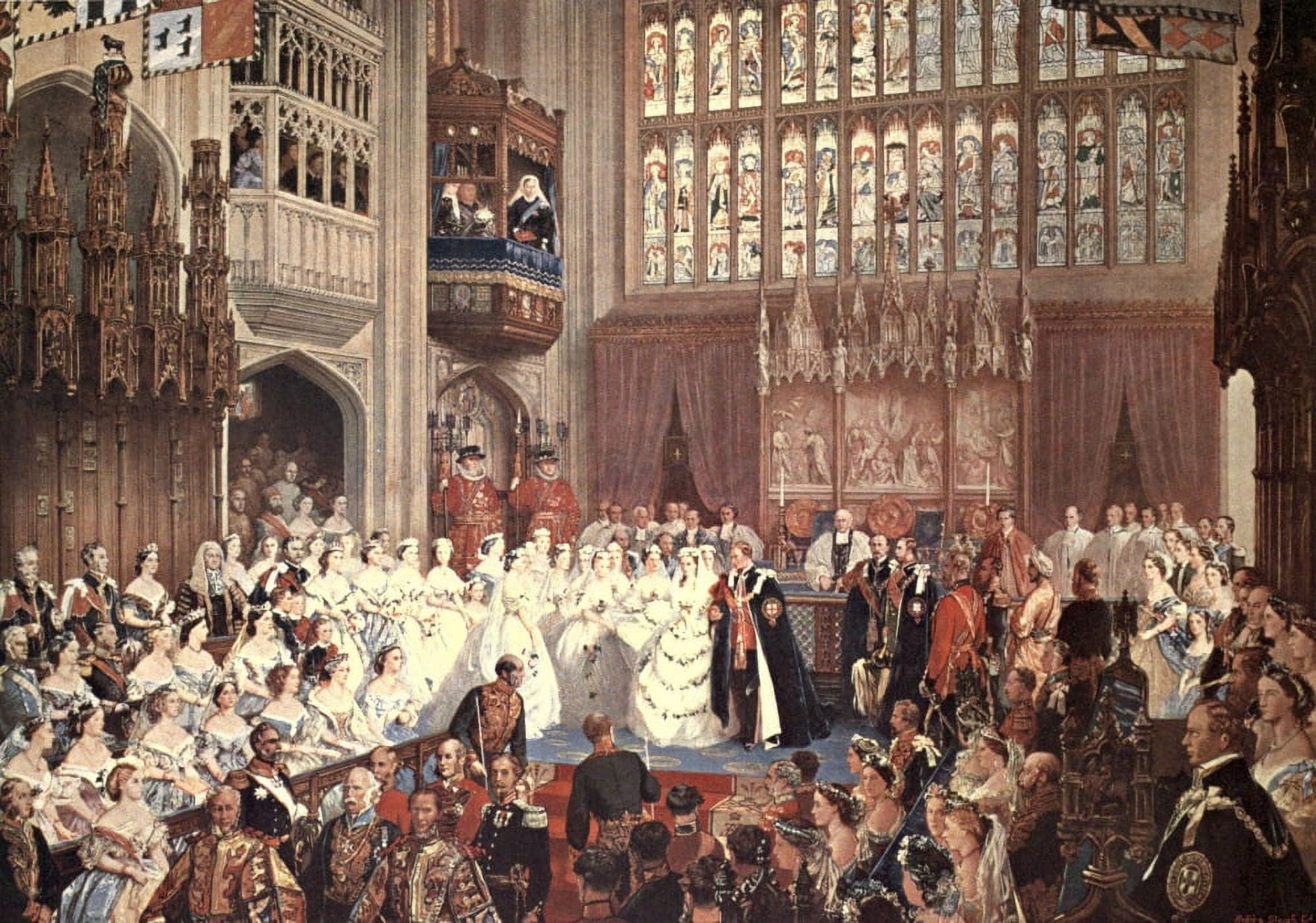 Cassells History of England 1909 Marriage of the Prince of Wales 1863 Canvas Art - Unknown (18 x 24)