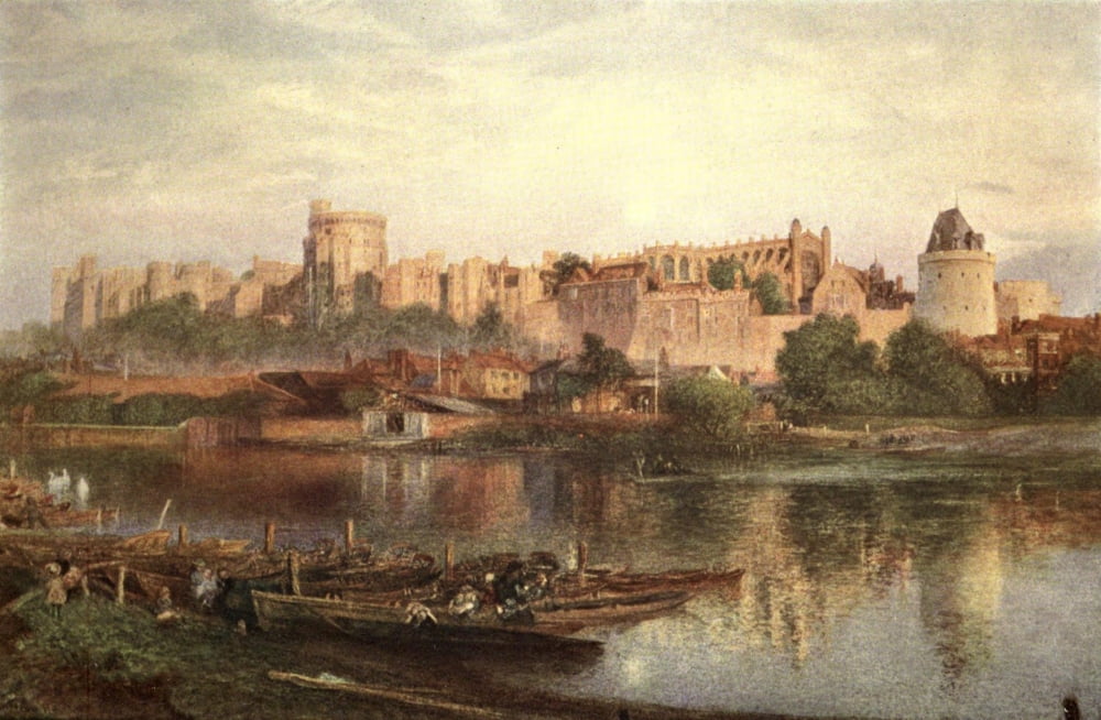 Cassells History of England 1909 Windsor Castle Canvas Art - Alfred W Hunt (18 x 24)