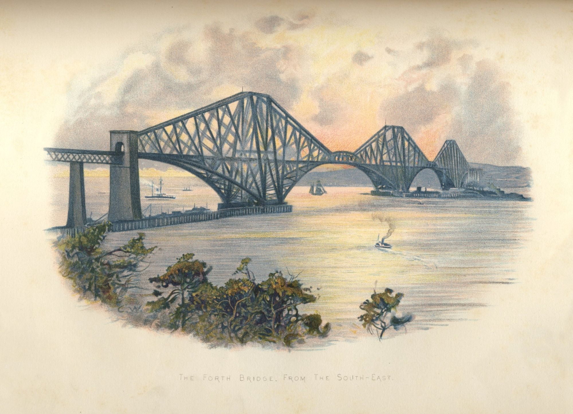 Cassells Illustrated History of England 1907 Fourth Bridge Canvas Art - Charles or L Wilkinson (24 x 36)