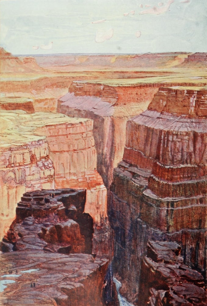 Cassells Popular Science 1900 A View of the Colorado Canons Canvas Art - Unknown (24 x 36)