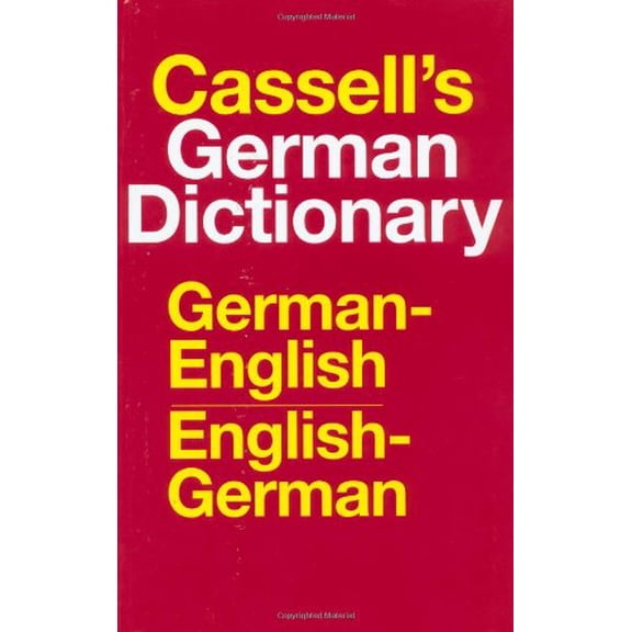 Pre-Owned Cassell's German-English English-German Dictionary (Hardcover) 0025229303 9780025229303