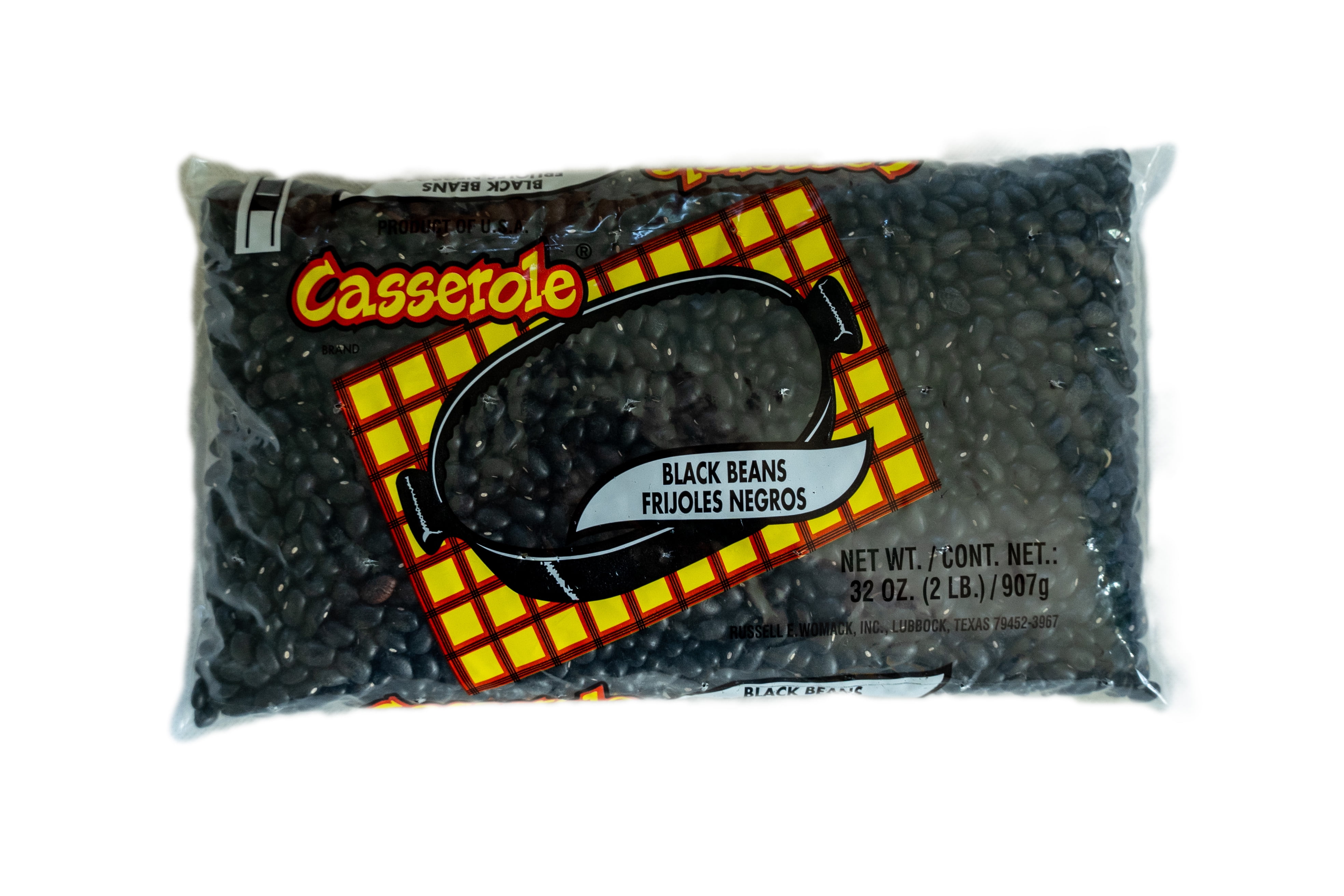 Casserole 2 lb Black Beans. Tree Nut-Free and Peanut-Free