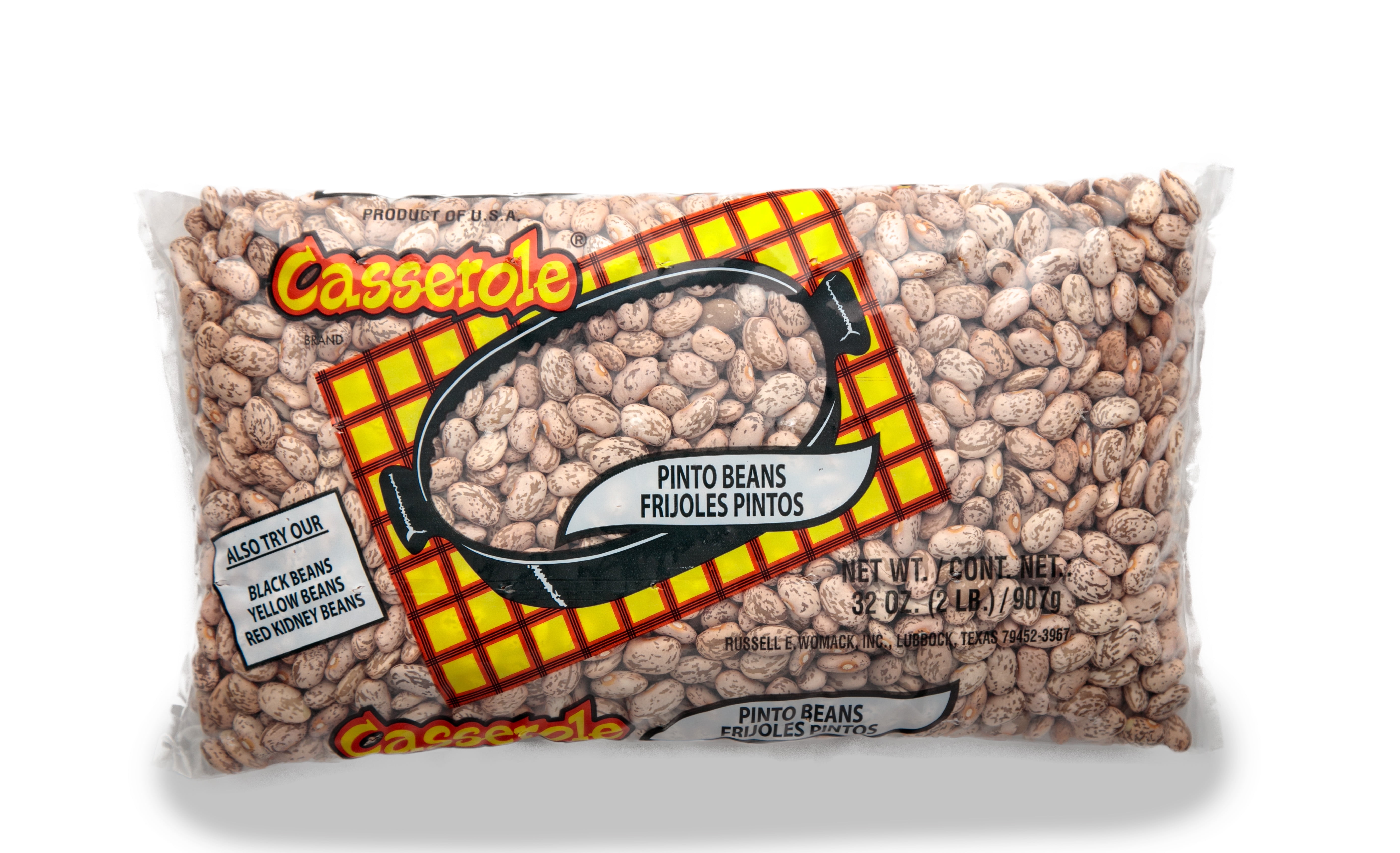 Casserole 2 lb Pinto Beans. Tree Nut-Free and Peanut-Free