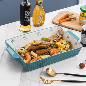 Casserole Dish Baking Dish Ceramic Lasagna Pan Bakeware Sets Baking Dishes Baking Dish Turquoise
