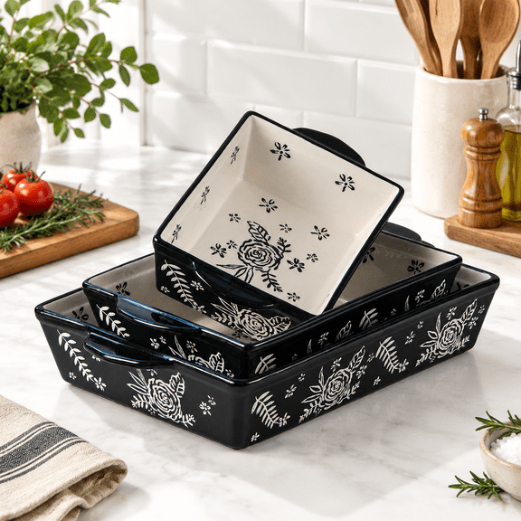 Casserole Dishes For Oven Baking Dish Ceramic Lasagna Pan Set
