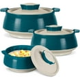thumbnail image 1 of Hot food casserole, double-layer insulated stainless steel hot pot with lid, serving box for vegetables and pancakes, serving bowl, 1 of 7