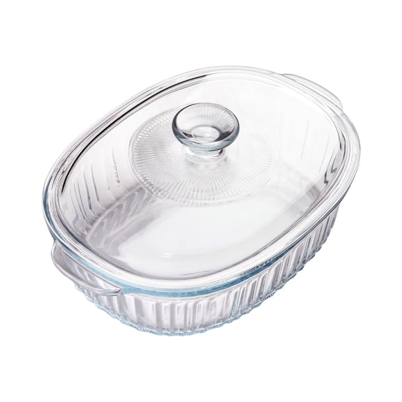 Casserole with Lid Glass Kitchenwares With Ergonomic Handle For Cooking Reheating And Serving