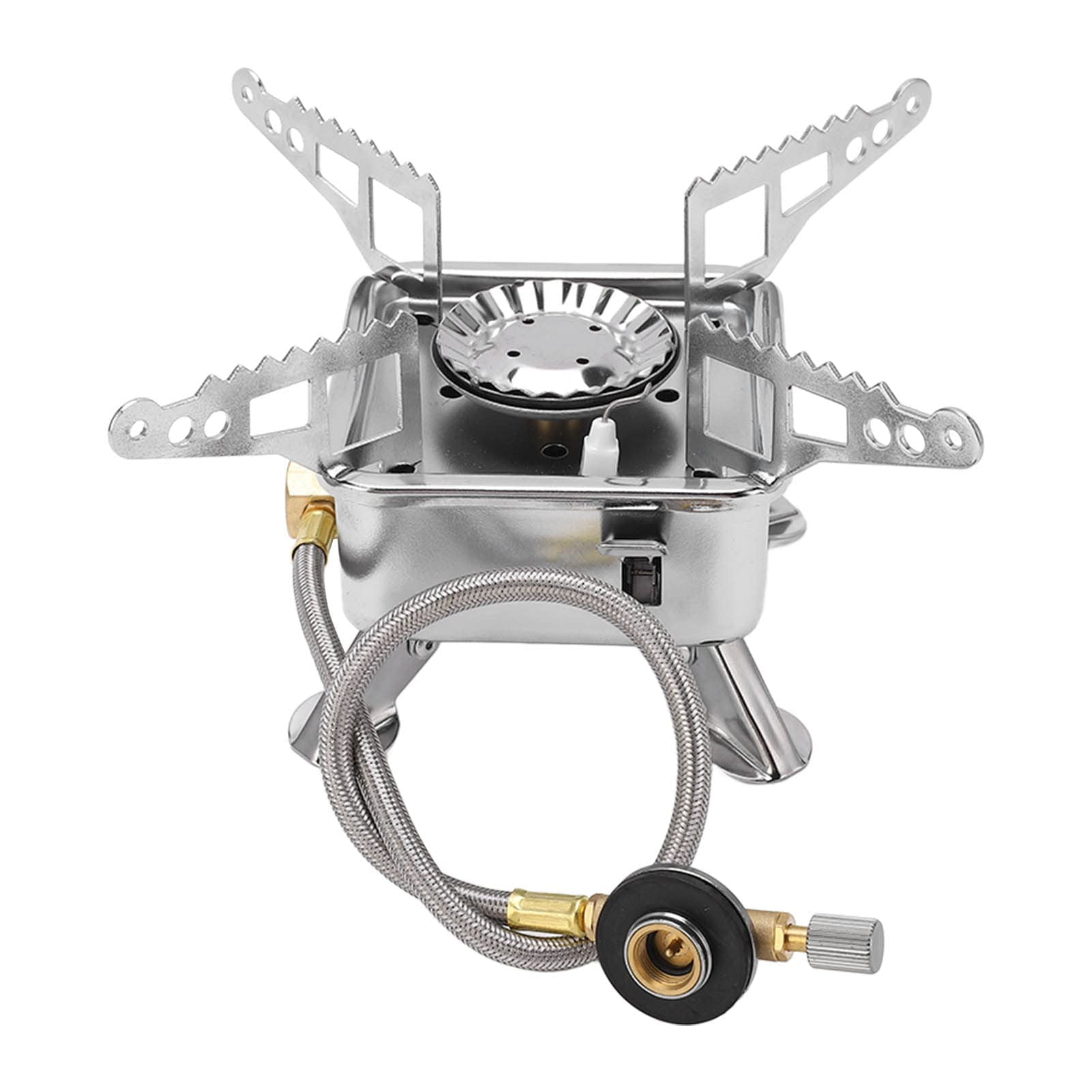 Cassette Furnace Camping Stove Rechargeable Boiler Gas Canister Jet Windproof Propane Cookers Stoves Oven Pans Base Cookware Camping Kettle Canisters Tent Copper Silver
