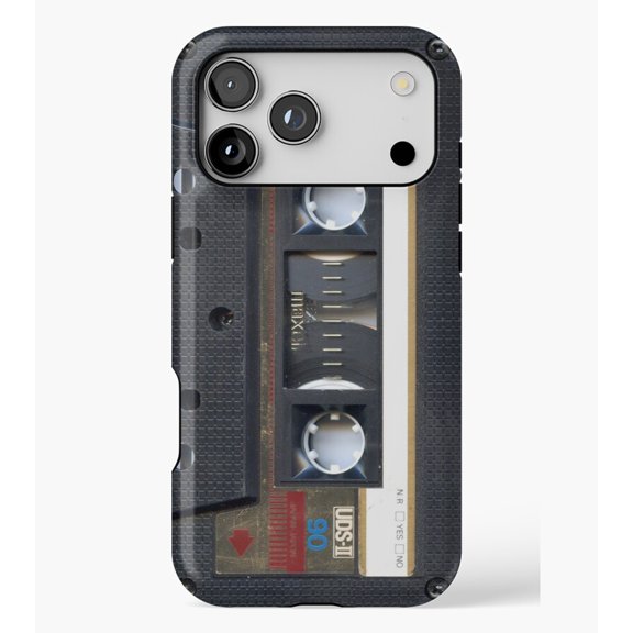 Cassette Gold (Phone Case) M2372, Protective Case for iPhone 17 16 15 14 13 12 11 Pro Max – Modern Unisex Style