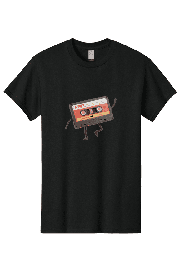 Cassette-Tape-A-Enes Mens Graphic Tee, 100% Cotton, Casual Summer Wear BAA270