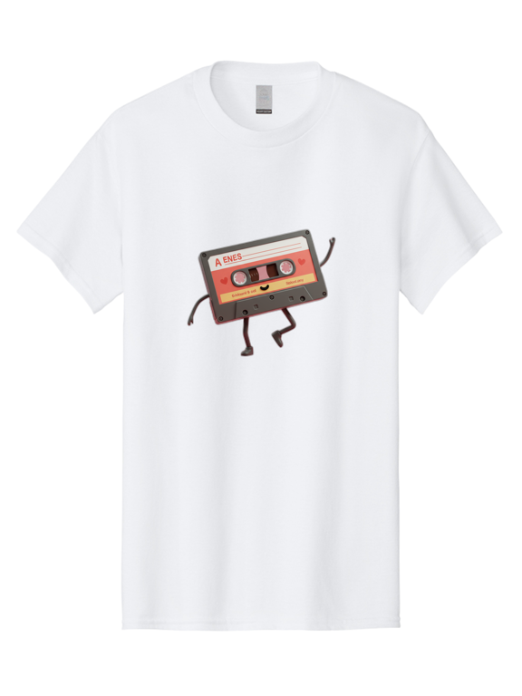 Cassette-Tape-A-Enes Mens Graphic Tee, 100% Cotton, Casual Summer Wear BAA270