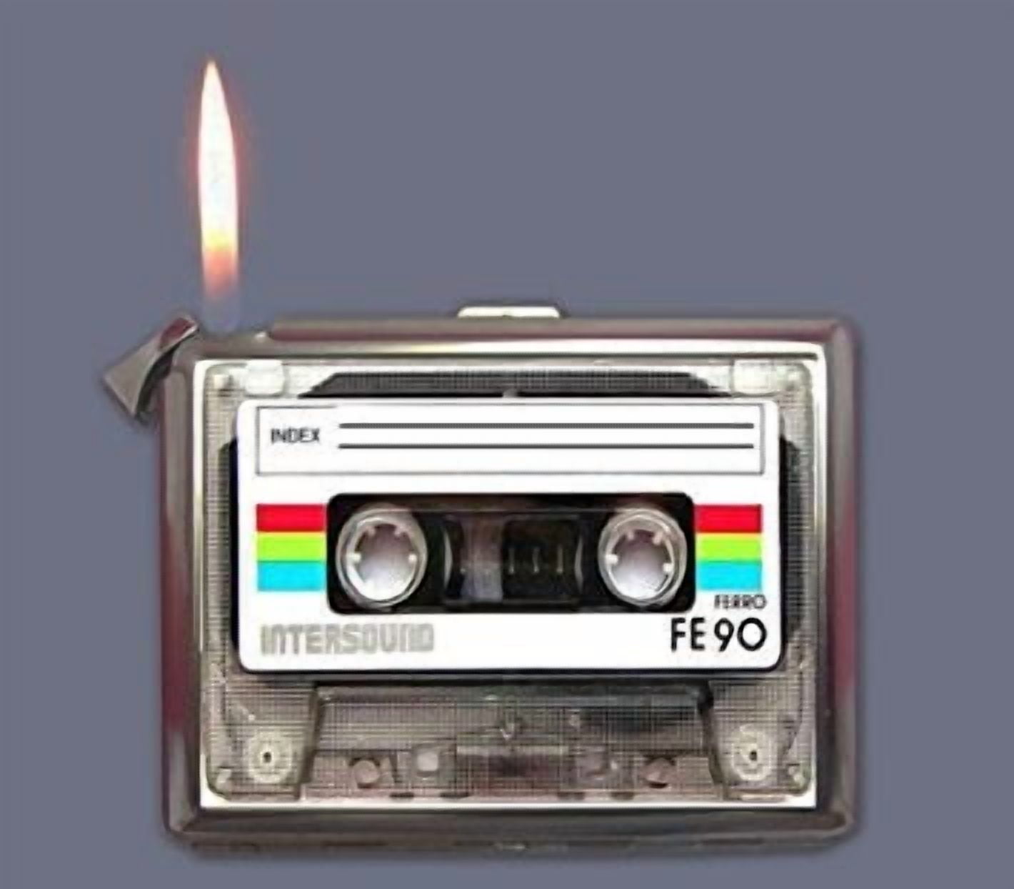 Cassette Tape Cigarette Case Lighter or Wallet Business Card Holder