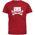 thumbnail image 1 of Cassette Tape & Crossbones Red Adult T-Shirt - Large, 1 of 1