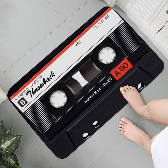 Cassette Tape Mats Tape Pattern Print Mat Home Bedroom Living Room
