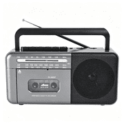 Cassette Tape Player Bluetooth Boombox, Cassette Player AM/FM/SW Radio Stereo, Tape Player/Recorder with Big Speaker and Earphone Jack, USB/TF Card Player, AC Powered or Battery Operated Black
