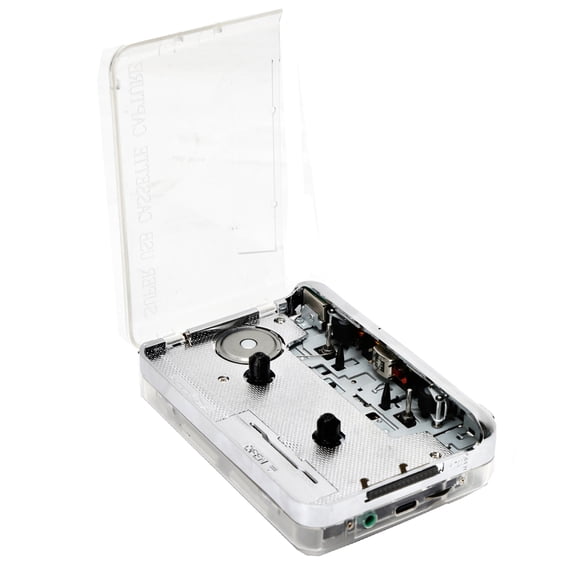Cassette Tape Players Cassette TON010 Portable Cassette to MP3 Player Mini USB Tape Player MP3 Converter with 3.5mm AUX Input Software CD Cassette Capture Audio Music Player Compatible with PC