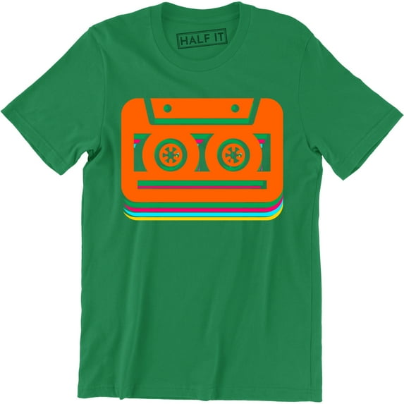 Cassette Tape Radio DJ Vintage Studs Men Retro 80s 90s Classic T-Shirt