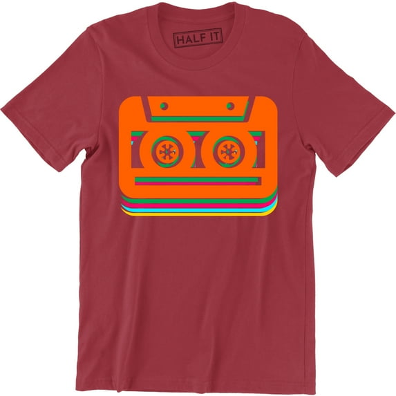 Cassette Tape Radio DJ Vintage Studs Men Retro 80s 90s Classic T-Shirt