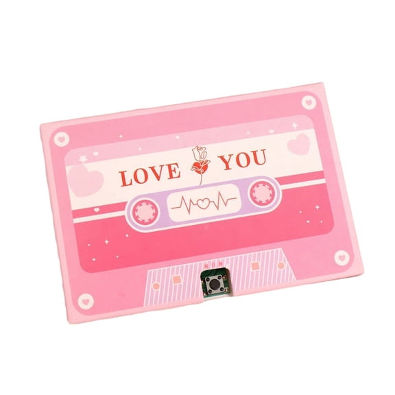 Cassette Voice Recorder, 20-Second Personalized Audio Gift for Valentine's Day, Graduation, and Anniversaries with Nostalgic Playback Feature