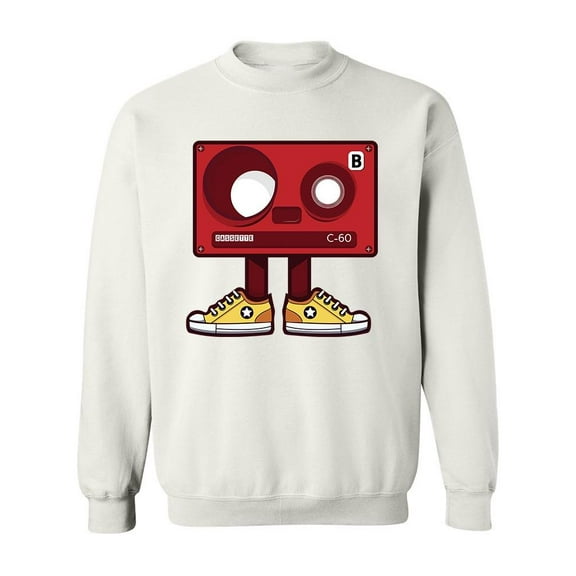 Cassette Wearing Shoes Sweatshirt Men -Image by Shutterstock, Male XX-Large