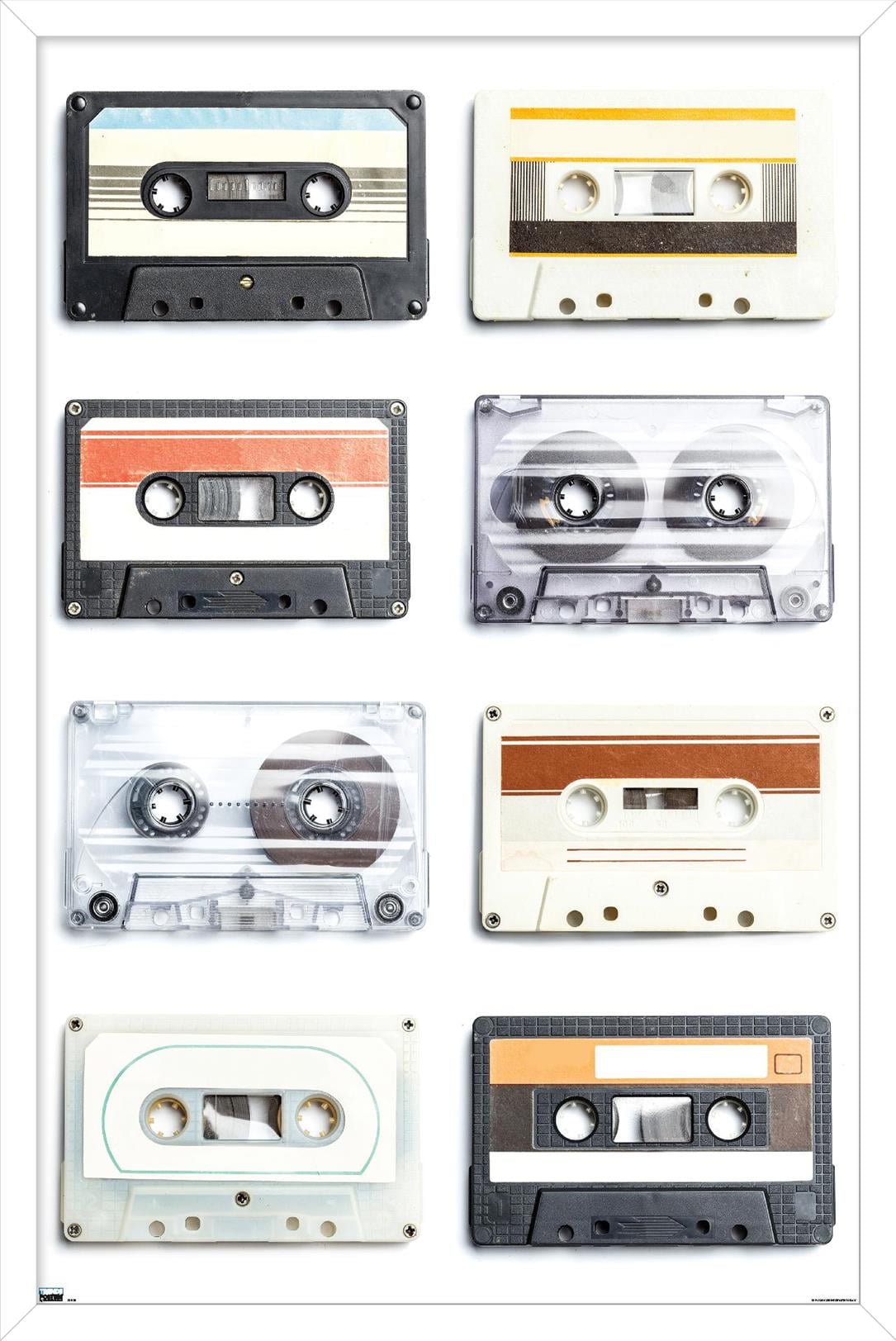 Cassettes Wall Poster, 22.375" x 34" Framed