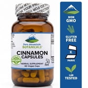 Cassia Cinnamon Bark Capsules Kosher Vegan Herbal Supplements 90 Caps 900 mg