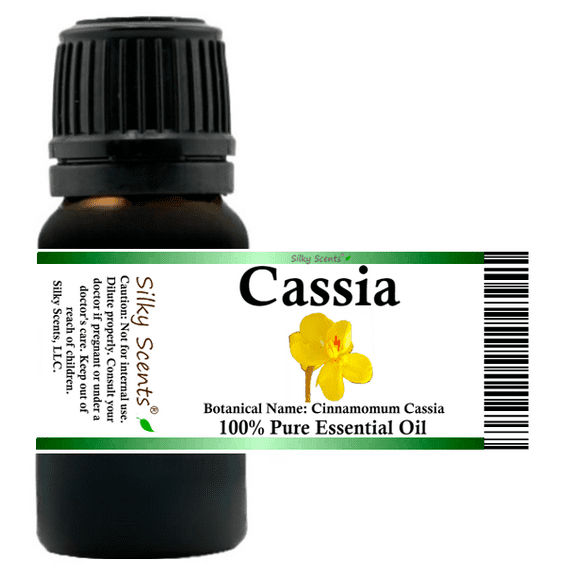 Cassia Essential Oil 1 fl oz (30 ml) - 100% Pure and Natural by Silky Scents