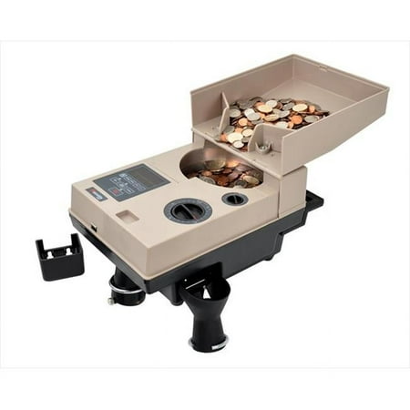 Cassida Compact & Portable Coin Counter/Off-Sorter (C500), Tan/Black
