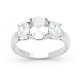 thumbnail image 1 of Cassidy Engagement Ring Womens Sterling Silver Cz Ginger Lyne Collection, 1 of 7