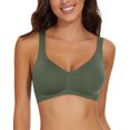 thumbnail image 1 of Cassie Liz Smoothing Wireless Bras for Women Comfort Seamless Bra Full Coverage Push Up Bra Adjustable Padded Bra, 1 of 7