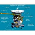 thumbnail image 1 of Cassini Spacecraft Diagram Poster 16in x 24in Medium Art Poster 16x24 Square Adults Best Posters, 1 of 1